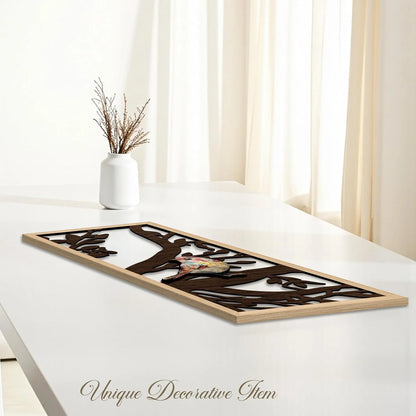 Boho Birds Wall Art Trio Décor Hanging Set of 3,Udaan Birds Wall Art Set of 3 – Boho MDF Cutout Décor for Living Room