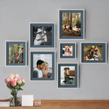 Adore Premium 3D Photo Frame for Home Decoration & Living Room & Office Décor Set of 7 , ( 8x10, 8x6, 8x8, 5x5 Inches)