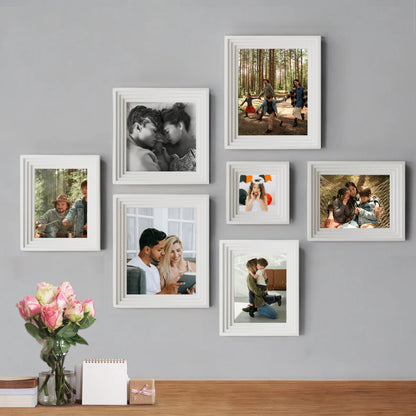 Adore Premium 3D Photo Frame for Home Decoration & Living Room & Office Décor Set of 7 , ( 8x10, 8x6, 8x8, 5x5 Inches)
