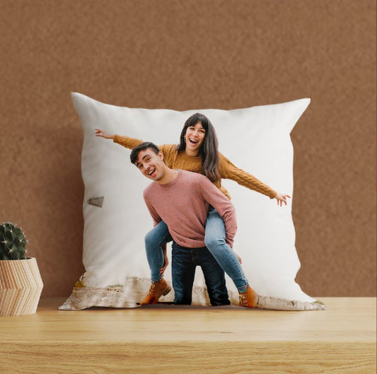 Custom Photo Cushion & Sipper Bottle Combo – Perfect Gift Set-Personalized Cushion With Sipper Bottle